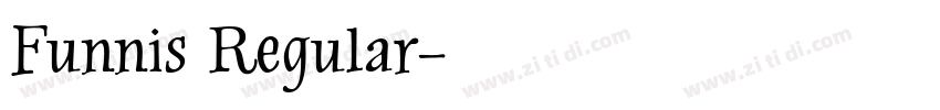 Funnis Regular字体转换